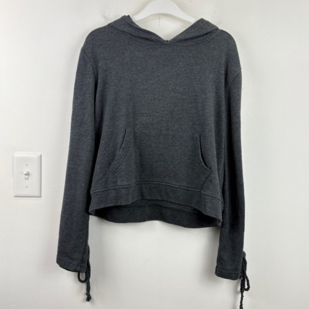 Lace-up Sleeves Oversized Hoodie